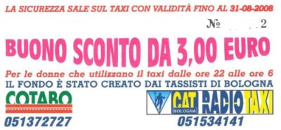 fac simile tagliando taxi rosa